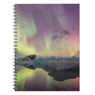 Cuaderno Luces de Aurora se reflejan en la laguna