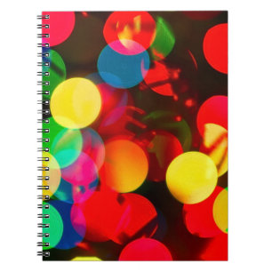 Cuaderno Luces de bokeh de diversos colores