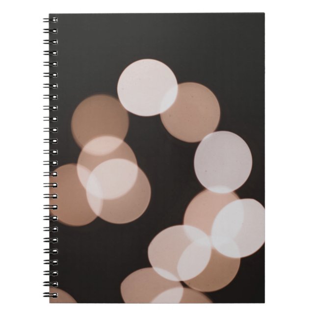 Cuaderno Luces de bokeh marrones (Frente)