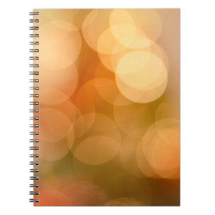 Cuaderno Luces de bokeh naranja