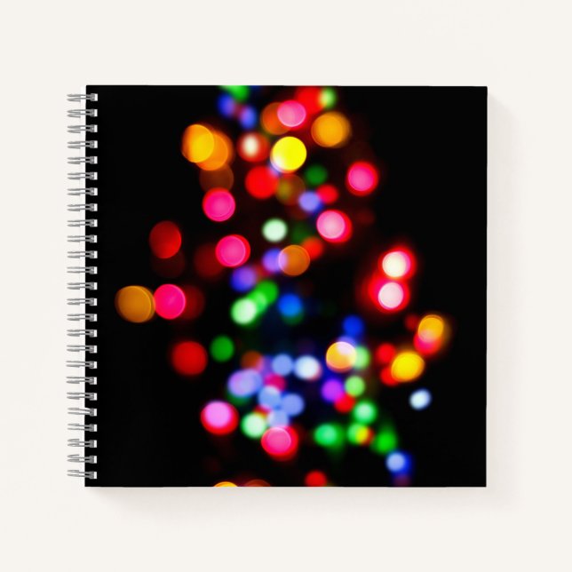 Cuaderno Luces de bokek coloridas (Anverso)