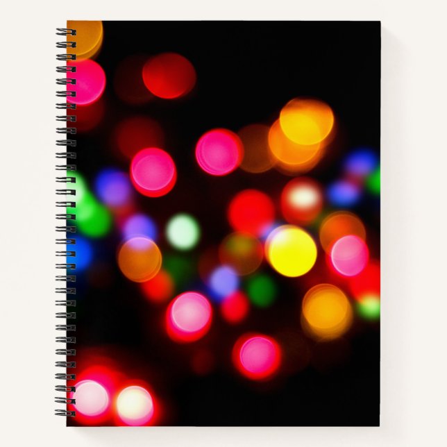 Cuaderno Luces de bokek coloridas (Anverso)