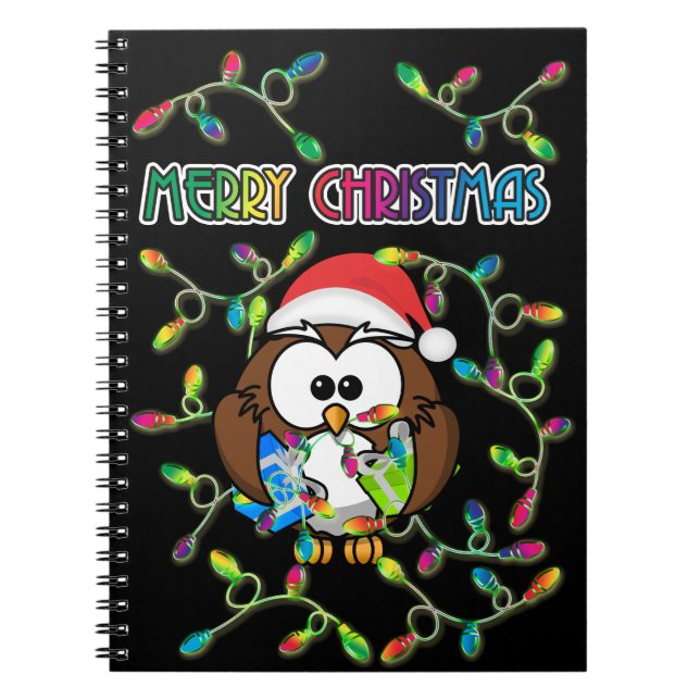 Cuaderno Luces de búho y Navidades de Santa María (Frente)