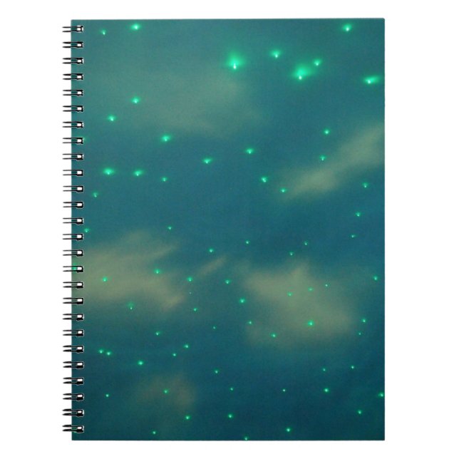 Cuaderno Luces de cielo azul bonitas (Frente)