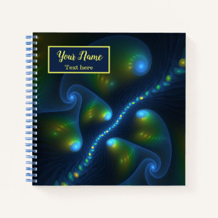 Cuaderno Luces de fantasía Resumen Nombre del Arte Amarillo