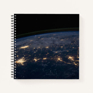 Cuaderno Luces De La Ciudad Del Sur De Estados Unidos.