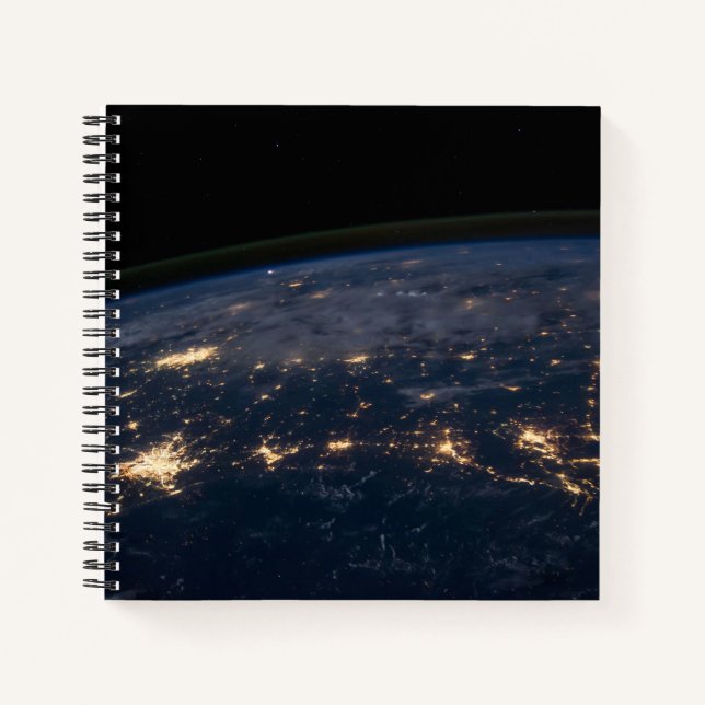 Cuaderno Luces De La Ciudad Del Sur De Estados Unidos. (Anverso)