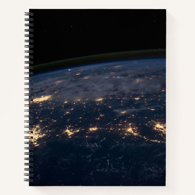 Cuaderno Luces De La Ciudad Del Sur De Estados Unidos. (Anverso)