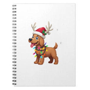 Cuaderno Luces de Navidad Soft Coated Wheaten Terrier Perro