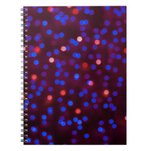 Cuaderno Luces de navidades brillantes borrosas. Abstención