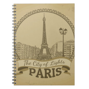 Cuaderno Luces de París: Postales de paisajes vintage