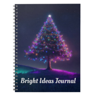 Cuaderno Luces del árbol de Navidad
