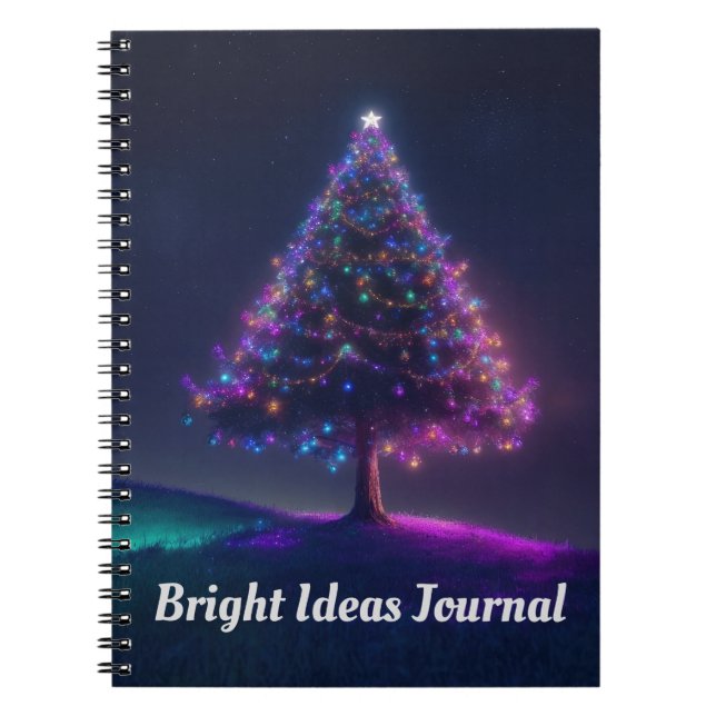 Cuaderno Luces del árbol de Navidad (Frente)