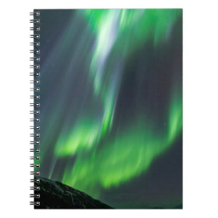 Cuaderno Luces del Norte brillando   Norte de Islandia