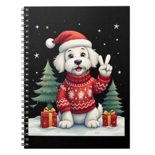 Cuaderno Luces divertidas de Navidad de mano de la paz malt