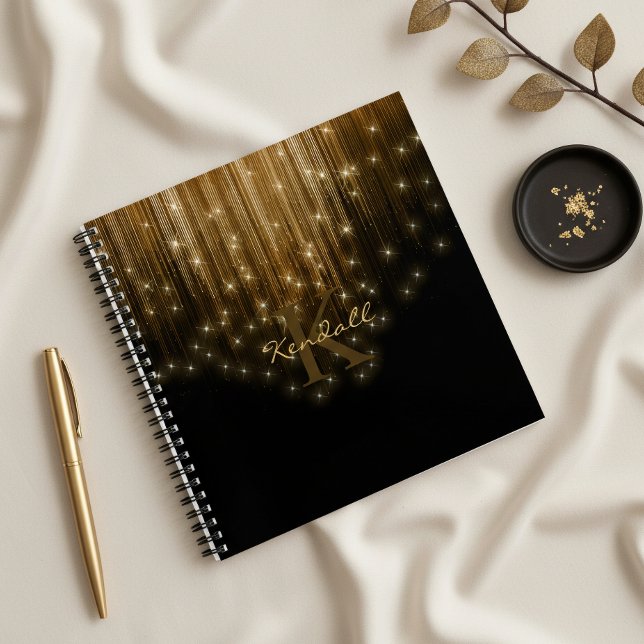 Cuaderno Luces en cascada Monograma Oro ID789 (Subido por el creador)