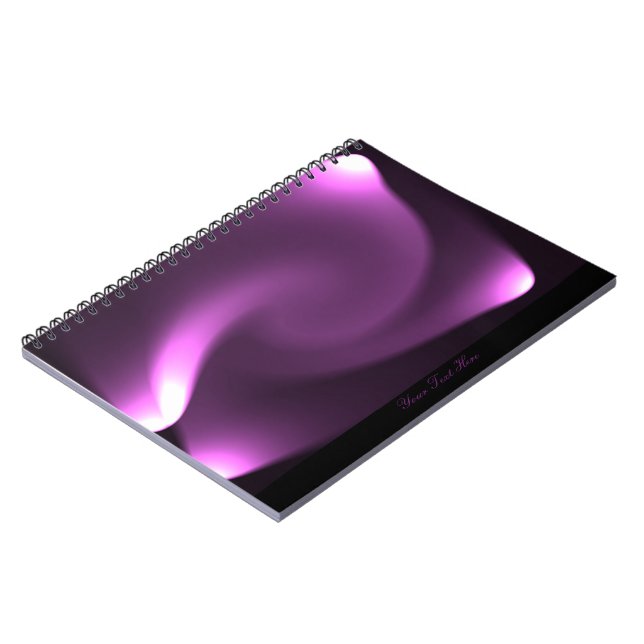 Cuaderno Luces Giratorias Moradas (Lado Izquierdo)