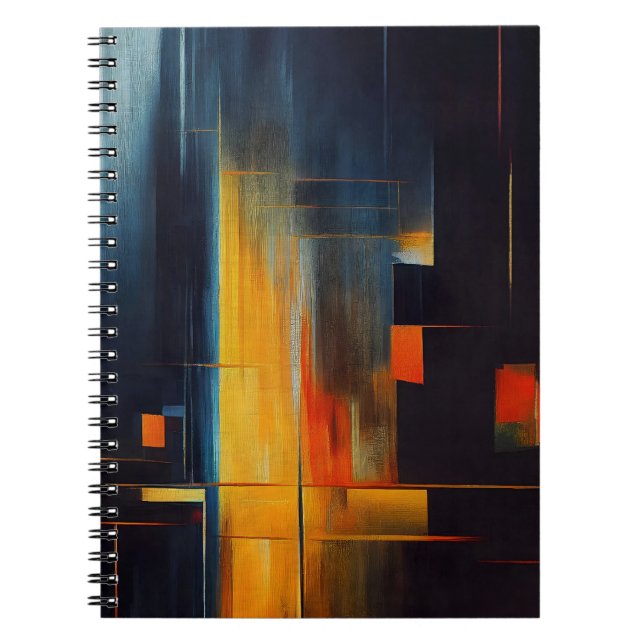 Cuaderno Luces Urbanas Geometría Abstracta (Frente)