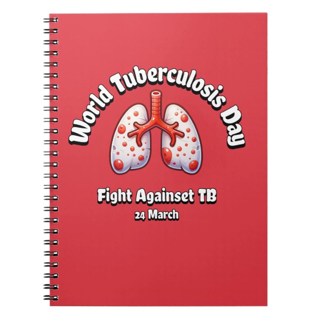 Cuaderno Lucha contra la TBC. Día mundial de la tuberculosi (Frente)