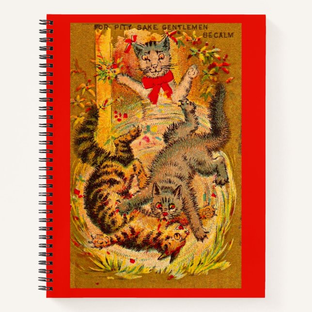 Cuaderno lucha de gatos (Anverso)