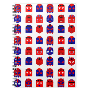 Cuaderno lucha libre mascarillas