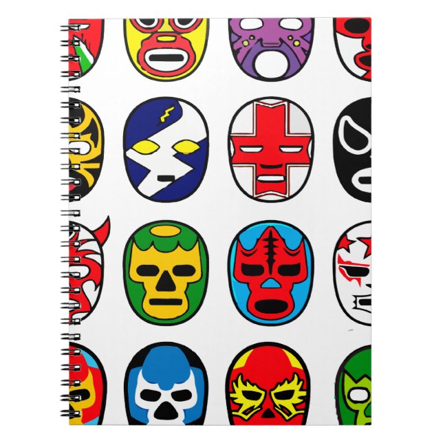 Cuaderno Lucha mexicana del luchador de la máscara de Lucha (Frente)