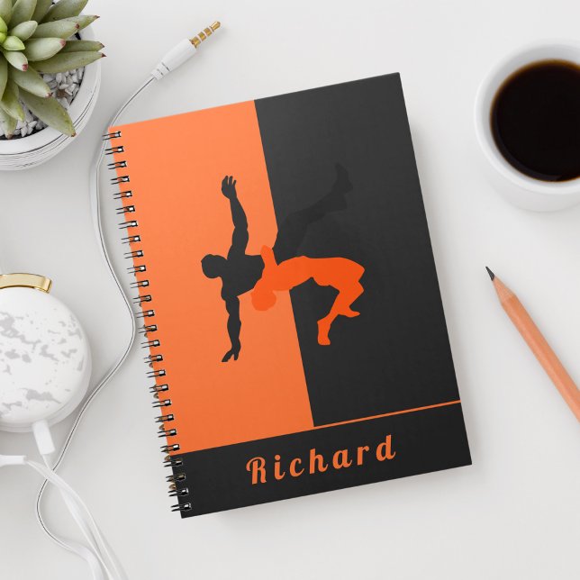 Cuaderno Luchador Luchador Silhouettes Sport Nombre persona (Subido por el creador)