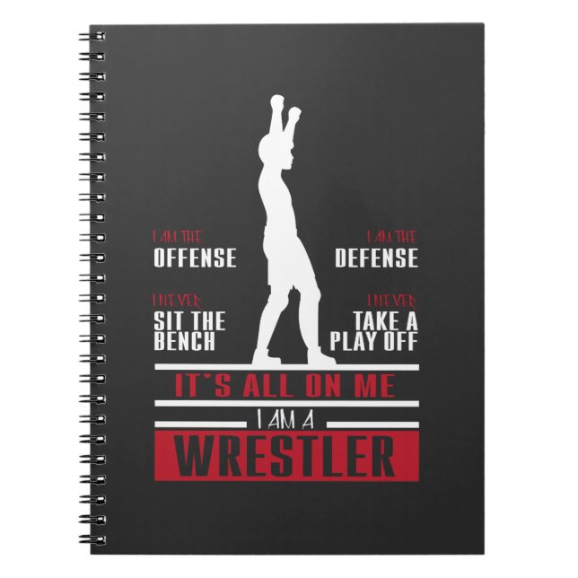 Cuaderno Luchador que lucha el regalo lindo para el (Frente)