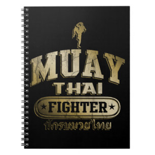 Cuaderno Luchador tailandés de oro Muay