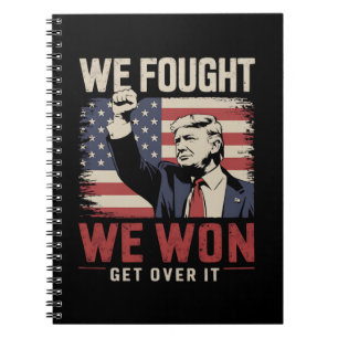 Cuaderno Luchamos Ganamos Supéralo Trump 47º Presidente