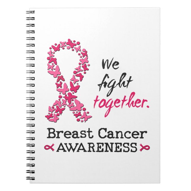 Cuaderno Luchamos juntos contra el cáncer de mama (Frente)