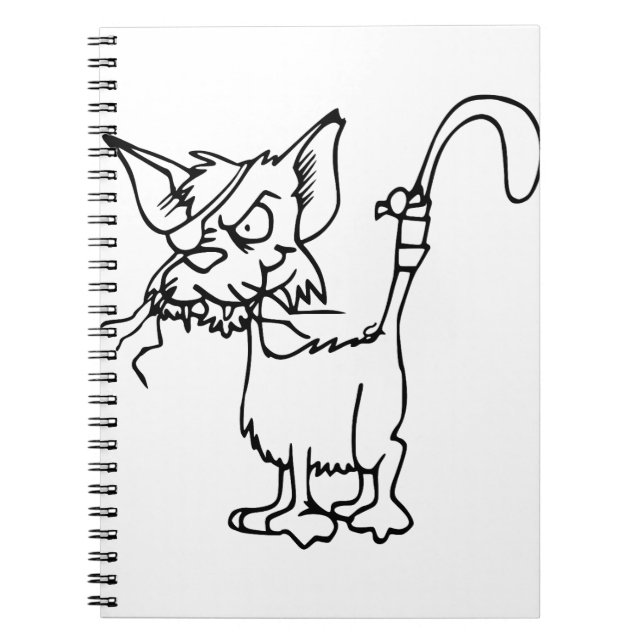 Cuaderno Luchas De Gato Heridas De Banda De Animales (Frente)