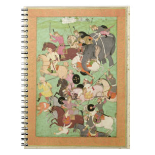 Cuaderno Luche entre las fuerzas de Irán y Turan, illus