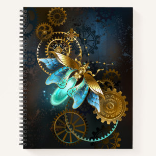 Cuaderno Luciérnaga de Steampunk