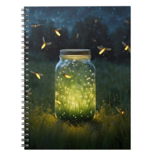 Cuaderno Luciérnagas En El Jar De Vidrio