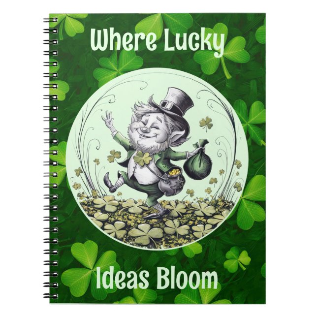 Cuaderno Lucky Irish Leprechaun (Frente)