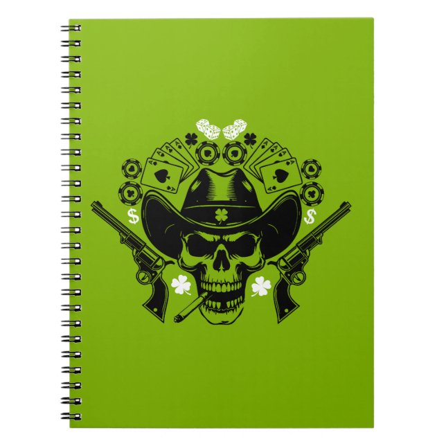 Cuaderno Lucky Poker Skull (Frente)