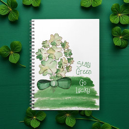 Cuaderno Lucky Shamrock Clover Watercolor