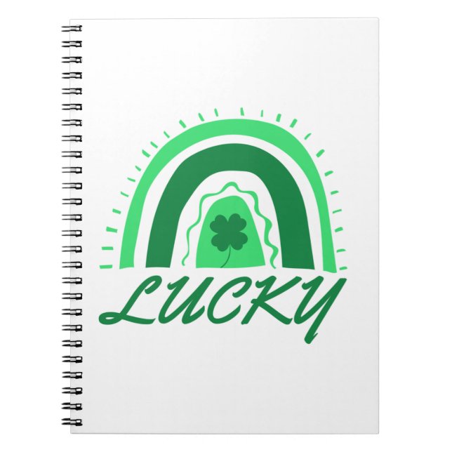 Cuaderno Lucky Shamrock Rainbow (Frente)