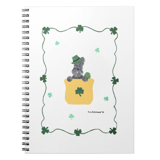 Cuaderno Lucky Shamrock Scottie (Frente)