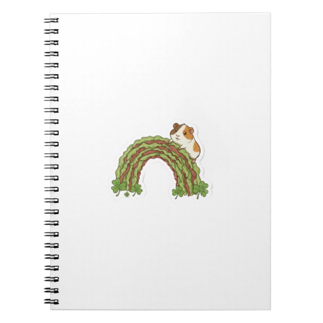 Cuaderno Lucky Snack Finder Guinea Pig St.Patrick's Day (Frente)
