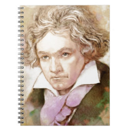 Cuaderno Ludwig van Beethoven im Aquarell Stil