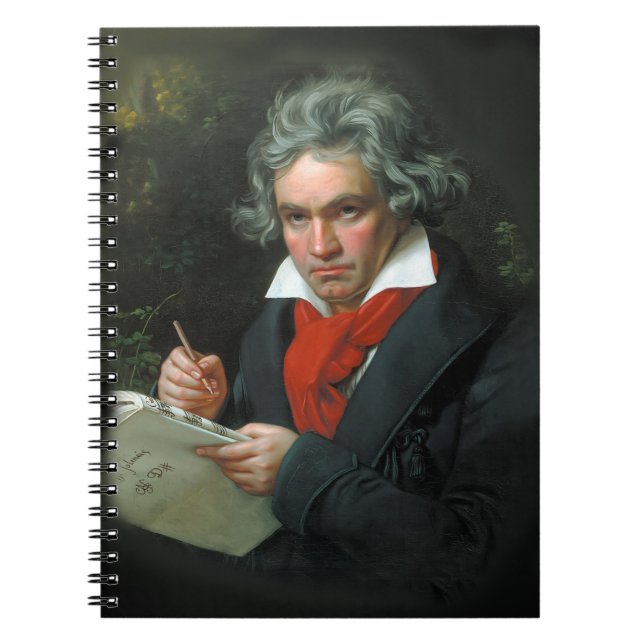 Cuaderno Ludwig van Beethoven Portrait Vintage (Frente)