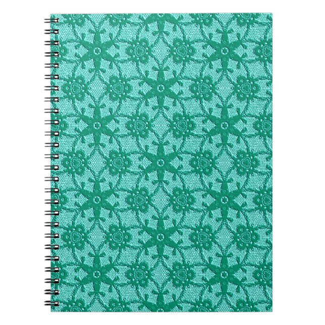 Cuaderno Lugar antiguo - turquesa y agua (Frente)