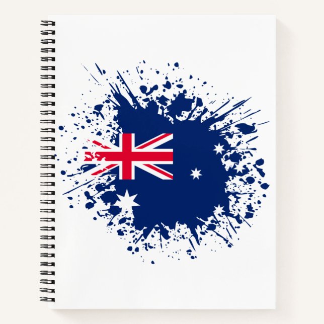 Cuaderno Lugar conmemorativo de Australia, viaje con bander (Anverso)
