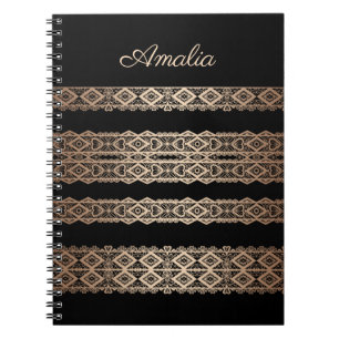 Cuaderno Lugar dorado decoración romántica lacy elegante bl
