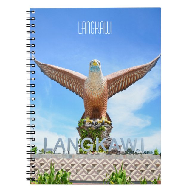 Cuaderno Lugar emblemático del águila de Langkawi, Malasia, (Frente)