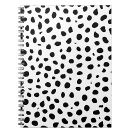 Cuaderno Lugares de Guepardo Negro Blanco 