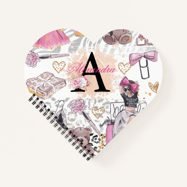 Cuaderno Lujo Chica personalizado Boss Zebra (Anverso)