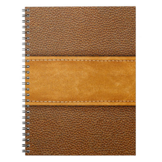 Cuaderno Lujo de cuero: Elegancia marrón con título